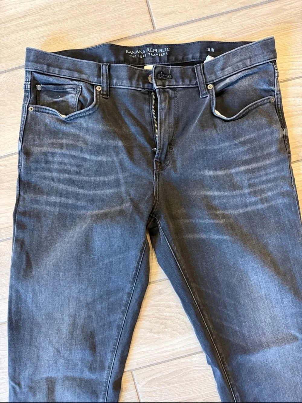 Men’s Banana Republic Luxe Traveler Slim Jeans Pants 34x36